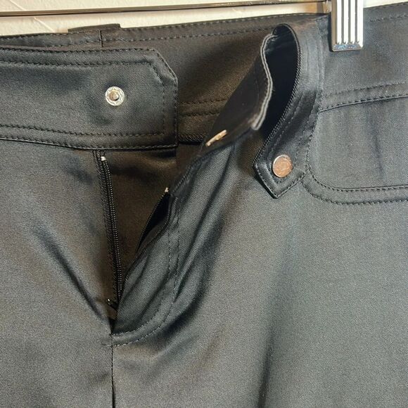 Cache Pants Black Sexy Satin Cargo Crop Zipper Size 4 NWT Deadstock - Picture 14 of 16
